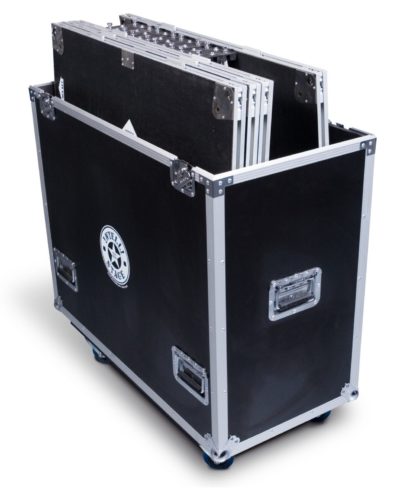 Футляр с передней дверцей для 6 платформ 2M x 1M и опор ISEC6X2X1CMKII - Flight Case for 6 pcs. of 2M x 1M platforms with matching risers and front acc. door ISEC6X2X1CMKII