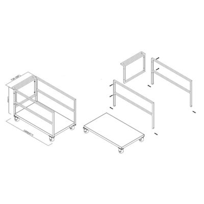 Тележка для хранения и транспортировки подиумов — Quick Lock Platform Cart Transports TCART..