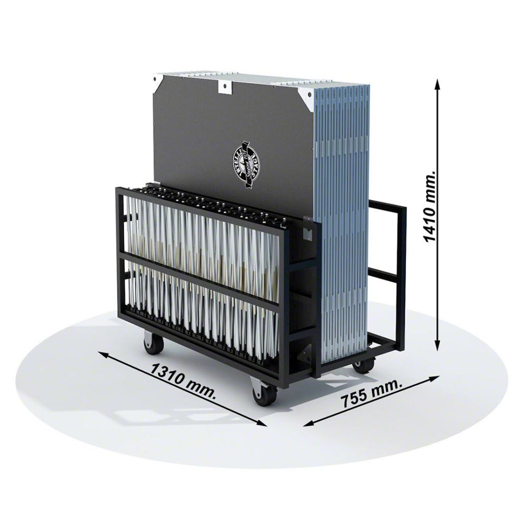 Тележка на 10 платформ – Intellistage Universal Trolley Transportation Storage system ISCART