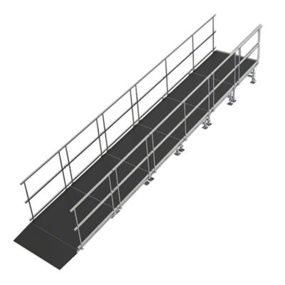 40 cm High Wheelchair Ramps with Guard Rails